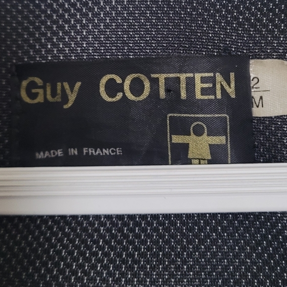 Guy Cotten White Waterproof Hooded Rain Jacket Size Medium Made in France - Picture 4 of 5